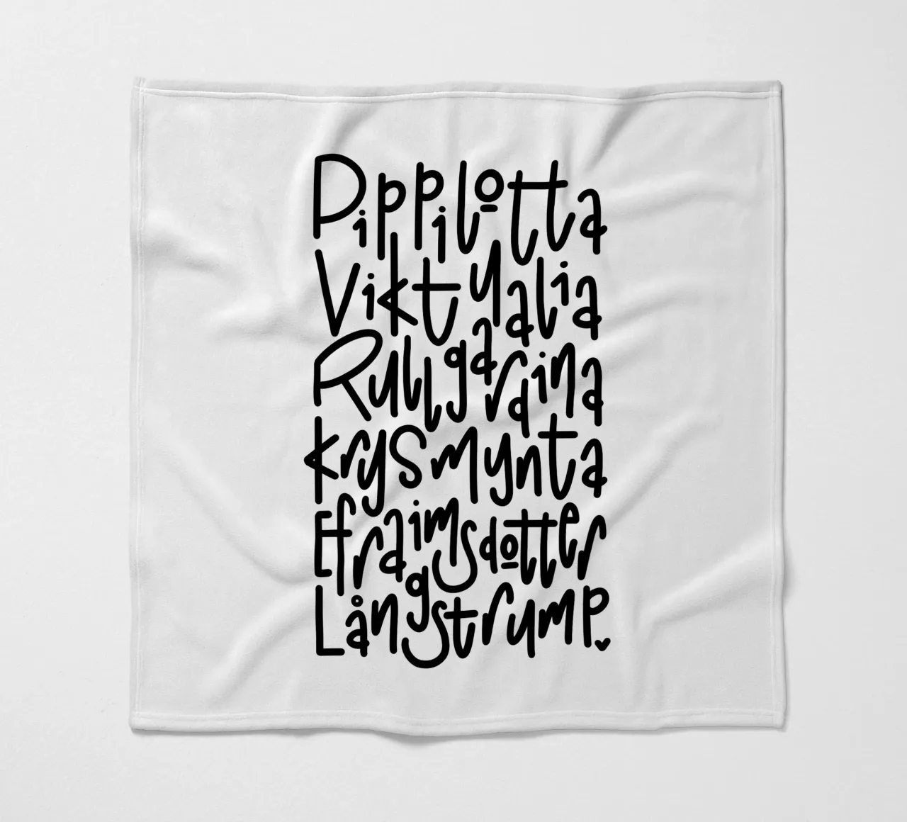 Pippi Langstrumpf coperta in pile da LIMITED EDITION LETTERS