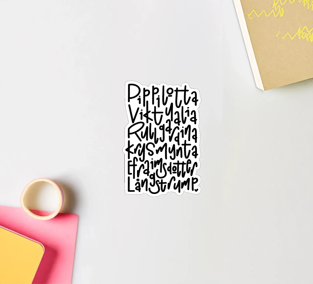 Pippi Langstrumpf adesivo da LIMITED EDITION LETTERS