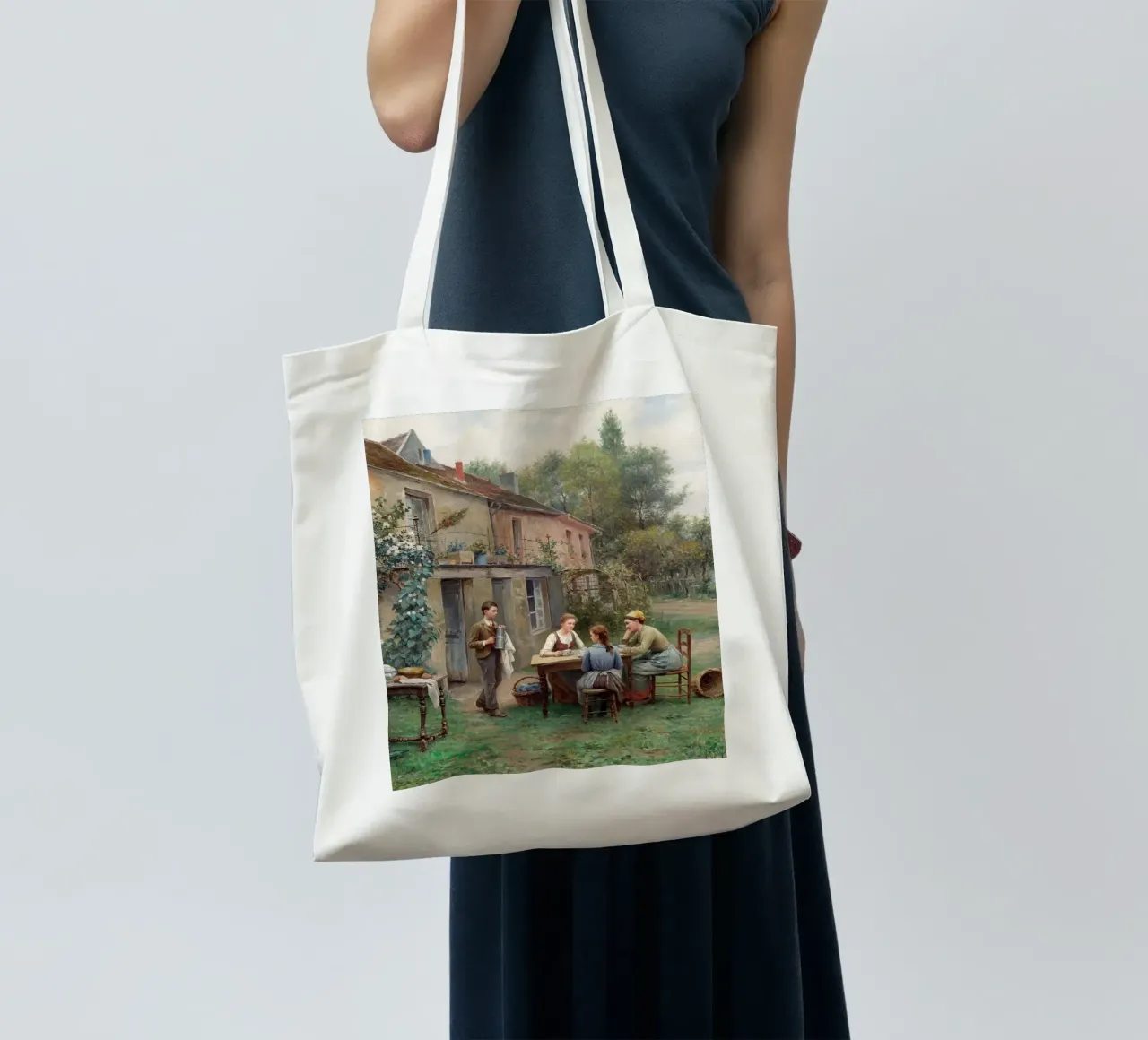 Rustic Coffee in the garden borsa in juta da apoloprints