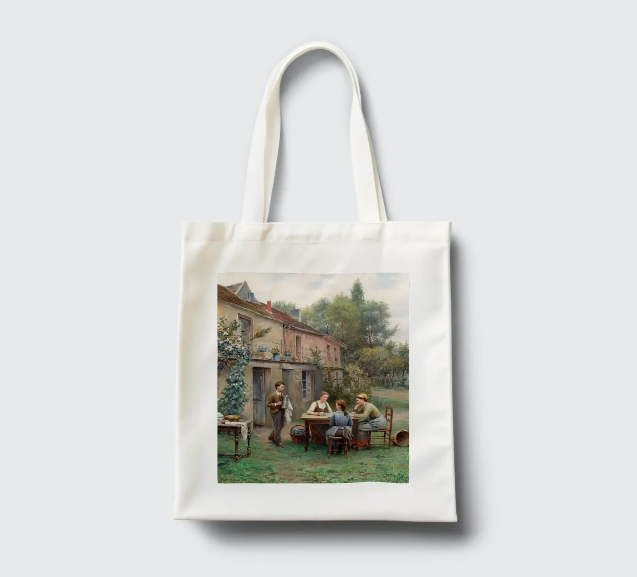 Rustic Coffee in the garden borsa in juta da apoloprints