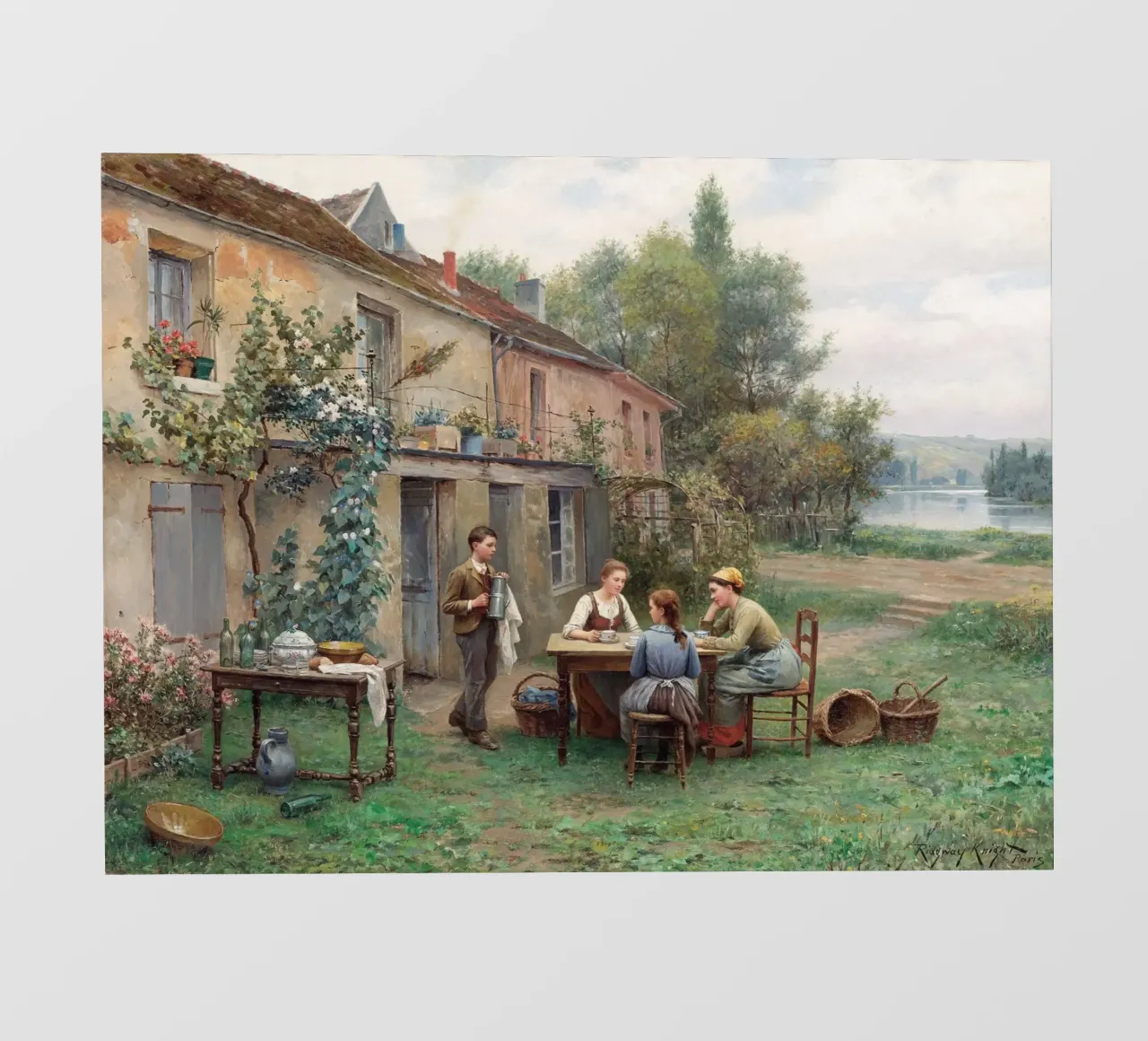 Rustic Coffee in the garden papier peint photo de apoloprints