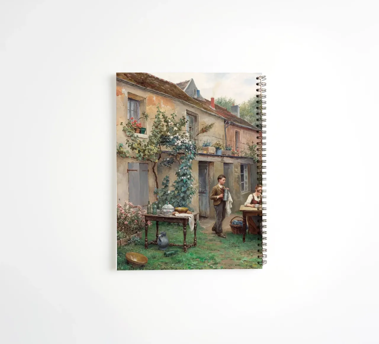 Rustic Coffee in the garden diario ad anelli da apoloprints