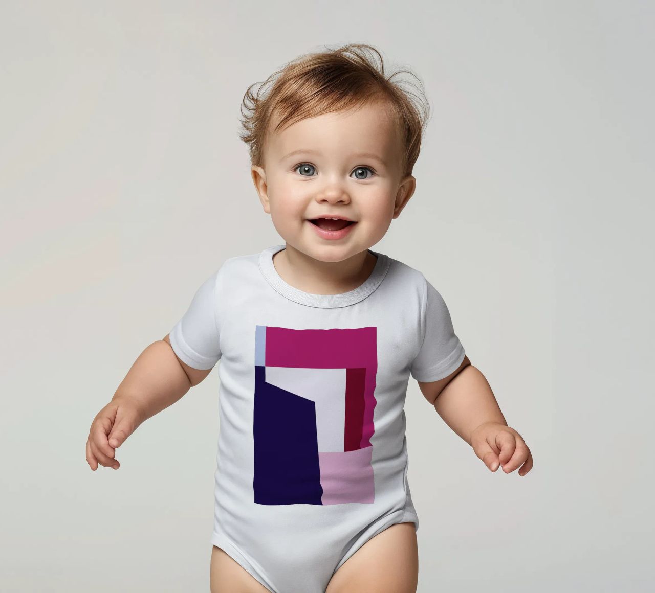 Structure 1 body neonato maniche corte da Jonathan Lawes