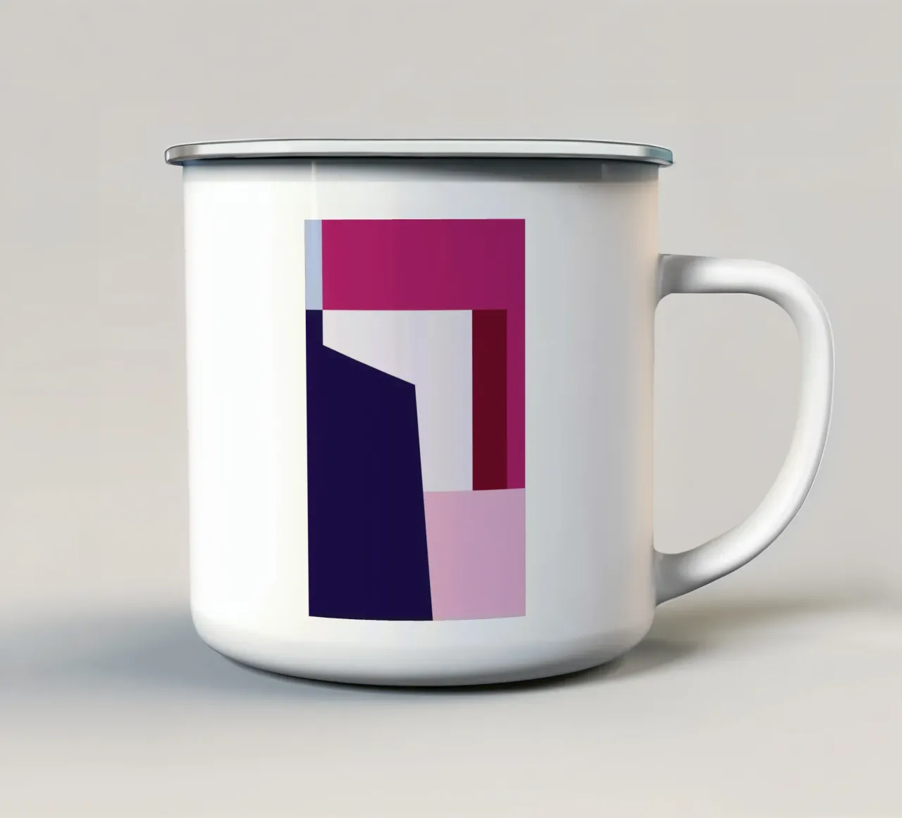 Structure 1 Emaille Tasse von Jonathan Lawes