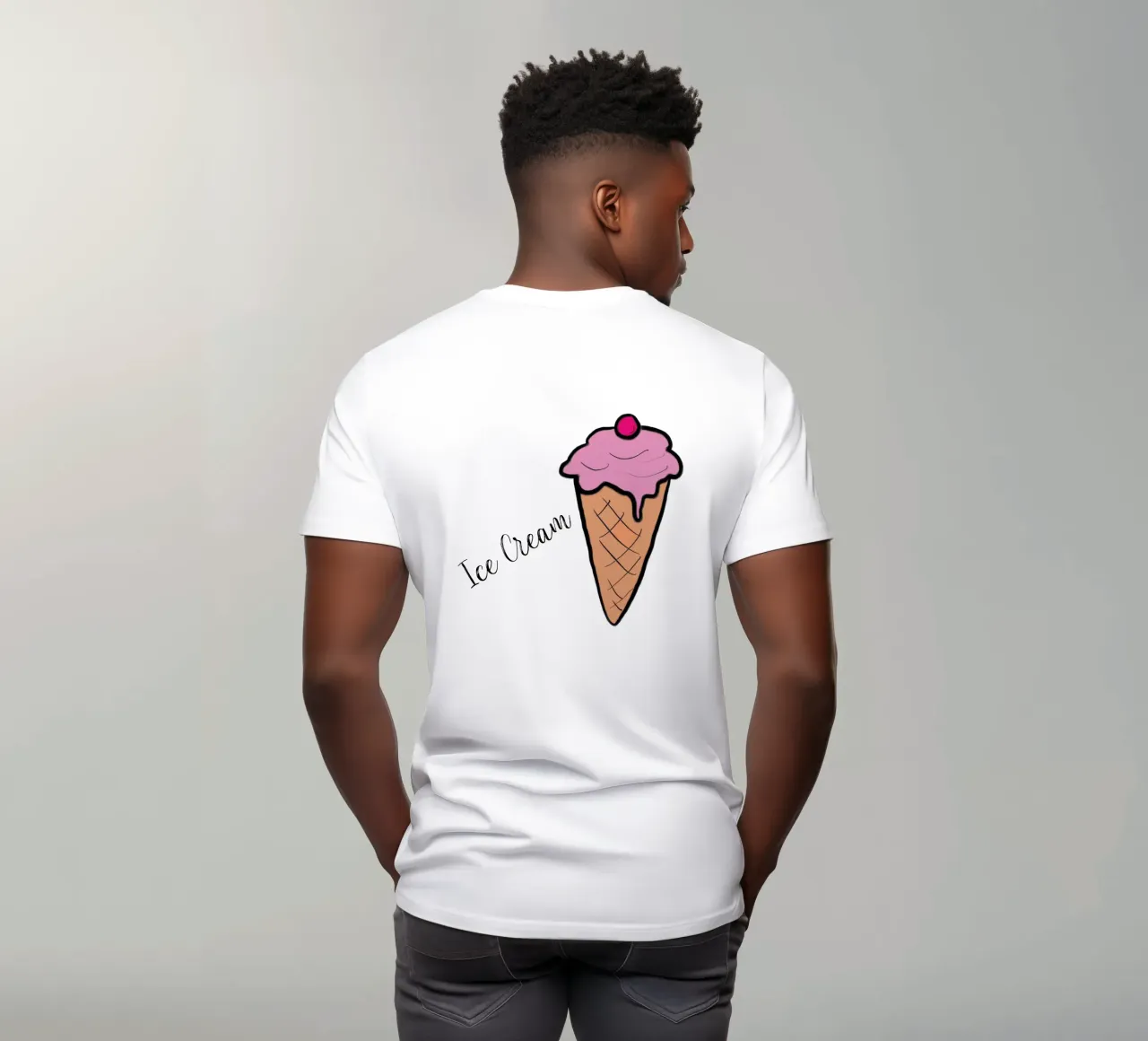 daily sketch ice cream t-shirt by words-in-frames