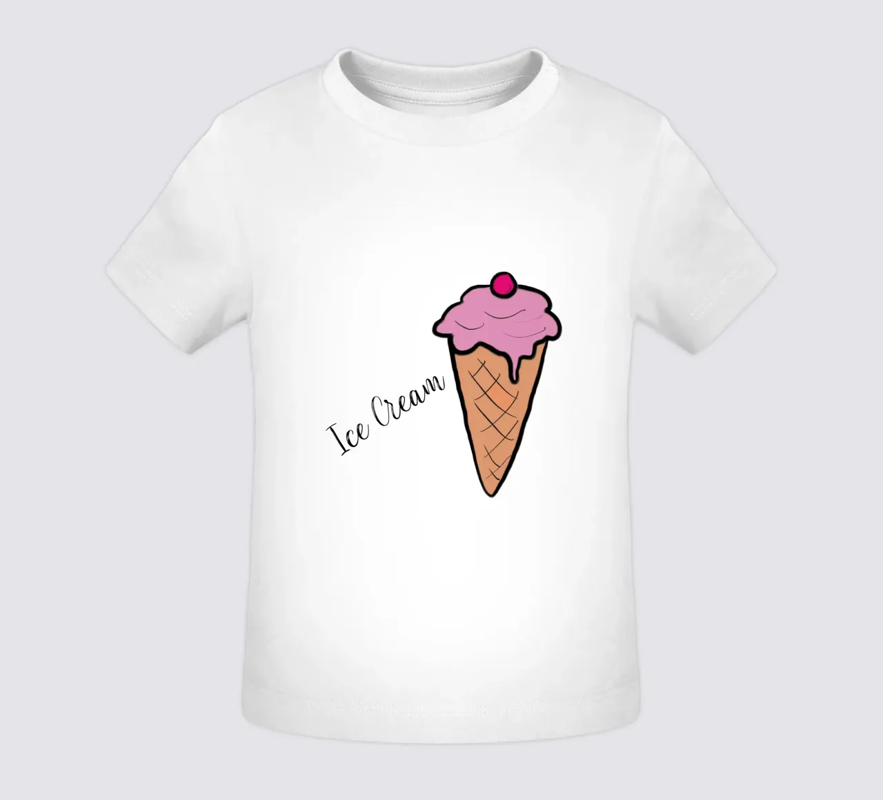 daily sketch ice cream baby t-shirt by words-in-frames