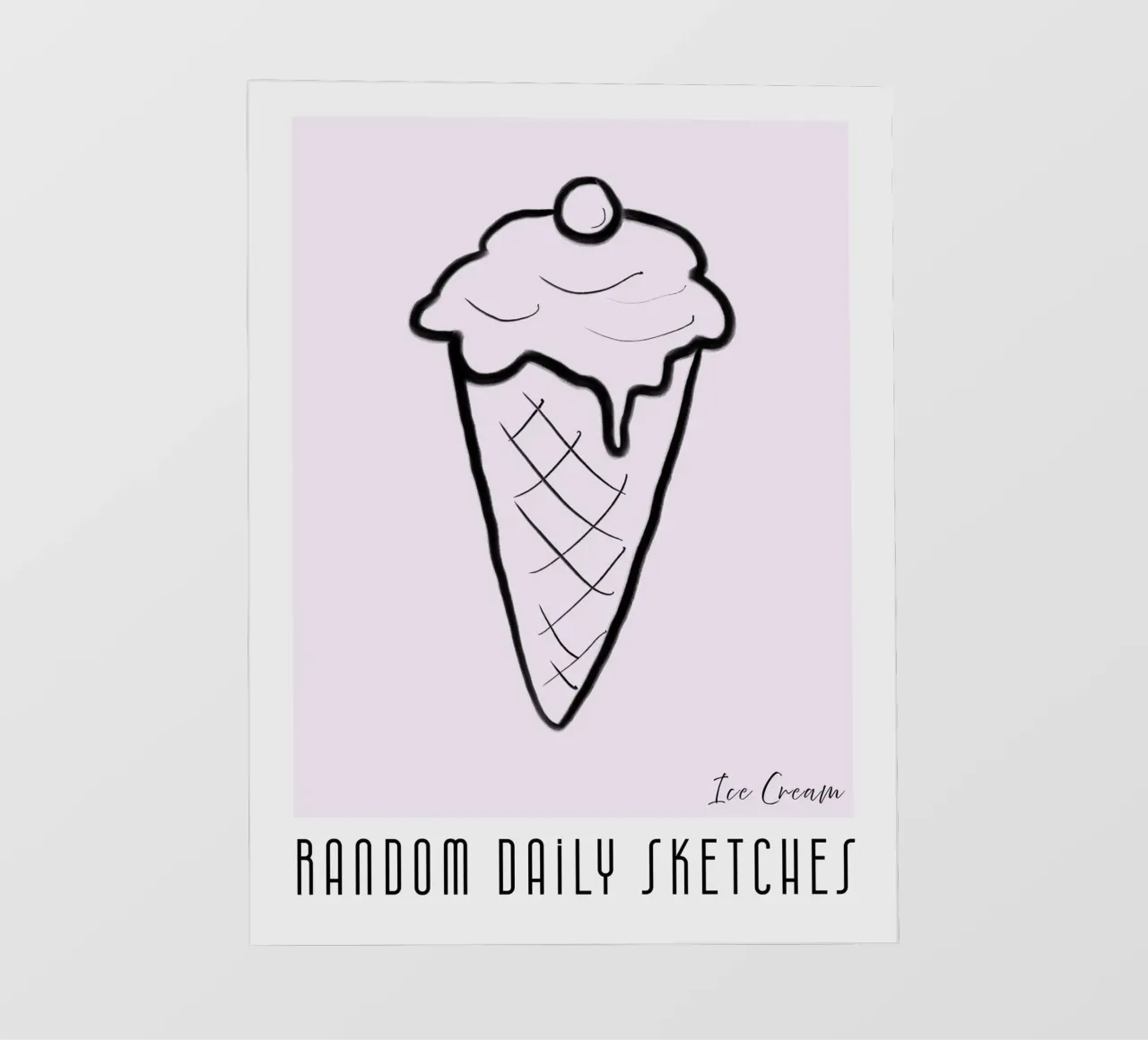 daily sketch ice cream pvc cover by words-in-frames