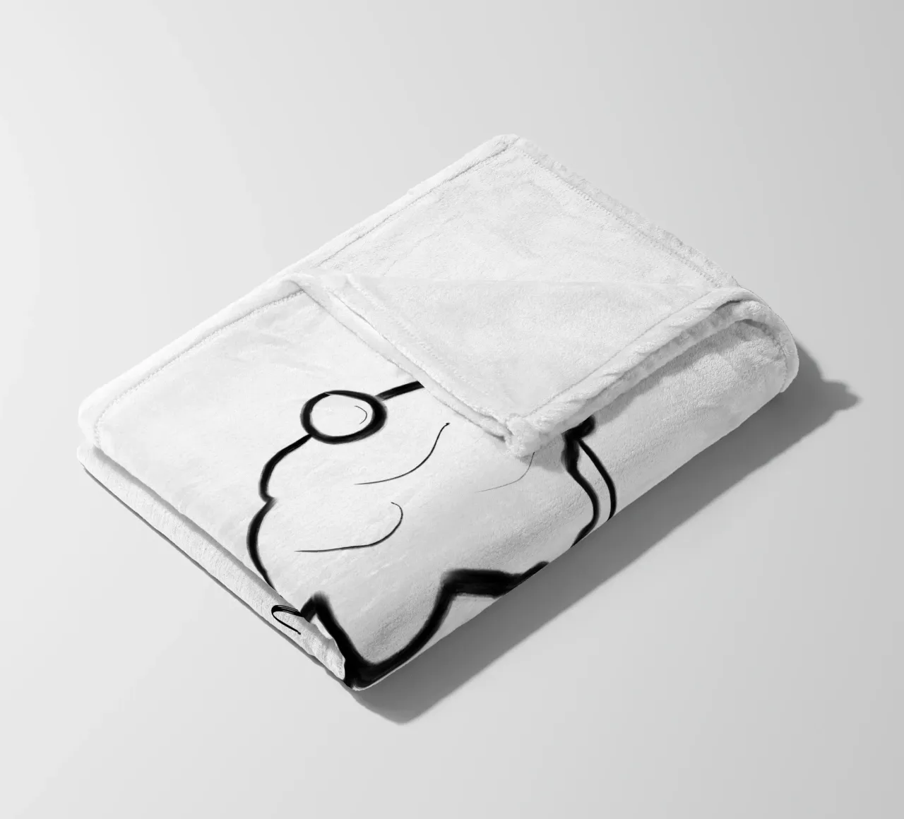 daily sketch ice cream fleece blanket by words-in-frames