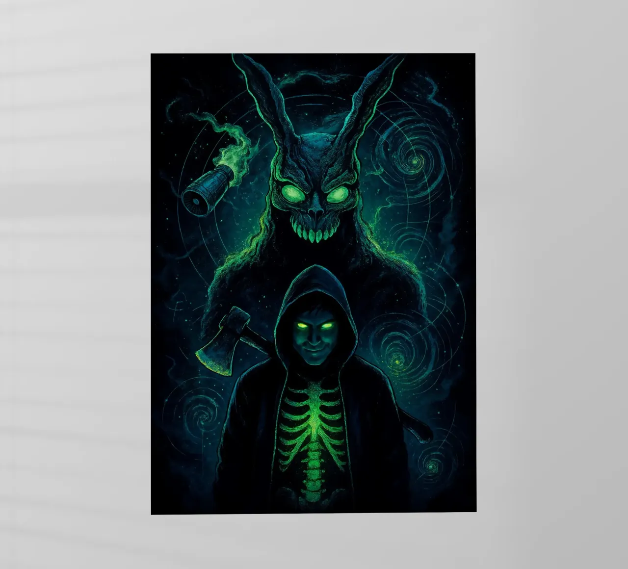 Donnie Darko Frank the Rabbit Art pellicola backlit da Lootprint