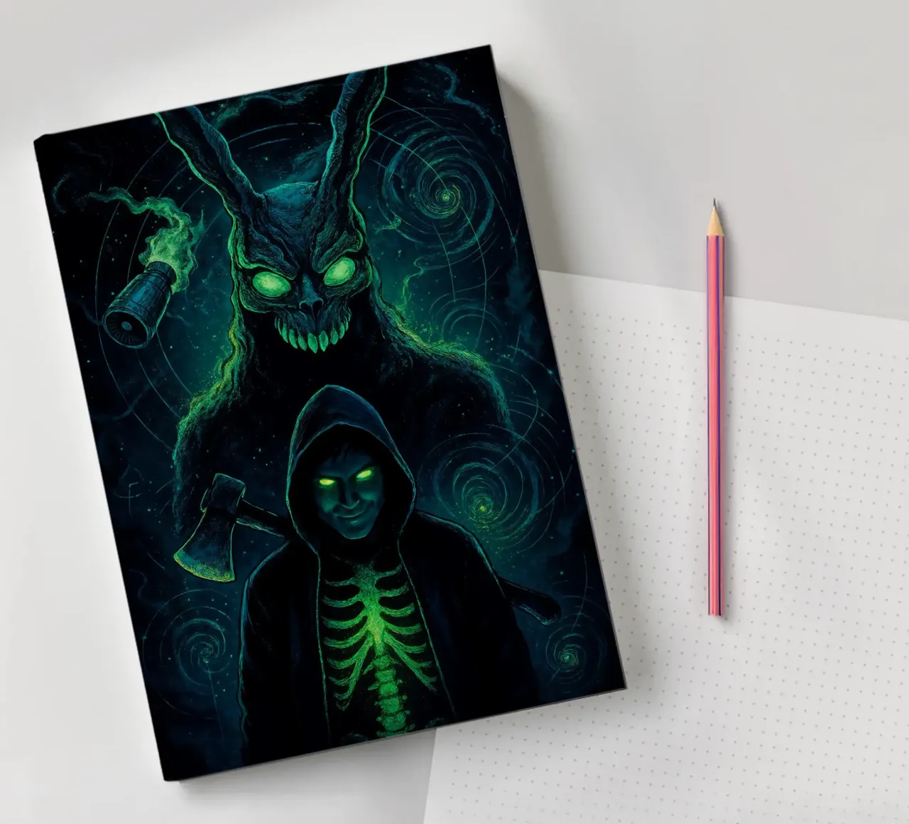 Donnie Darko Frank the Rabbit Art notebook by Lootprint