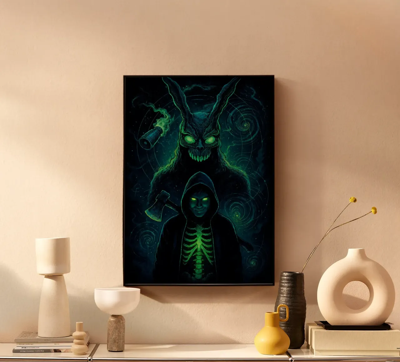 Donnie Darko Frank the Rabbit Art alluminio dibond da Lootprint
