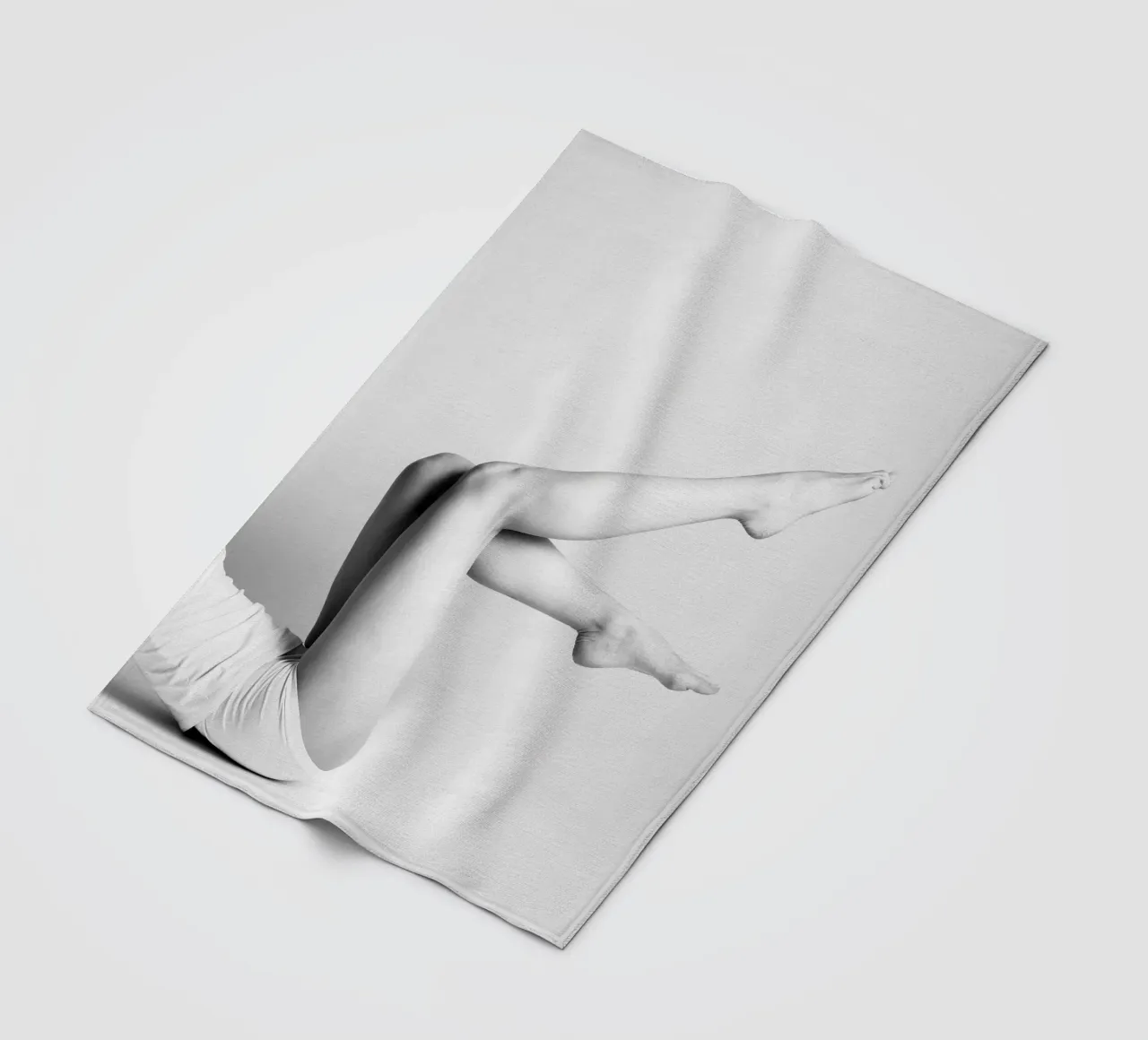 Focus on legs fleece blanket by Carinaprint