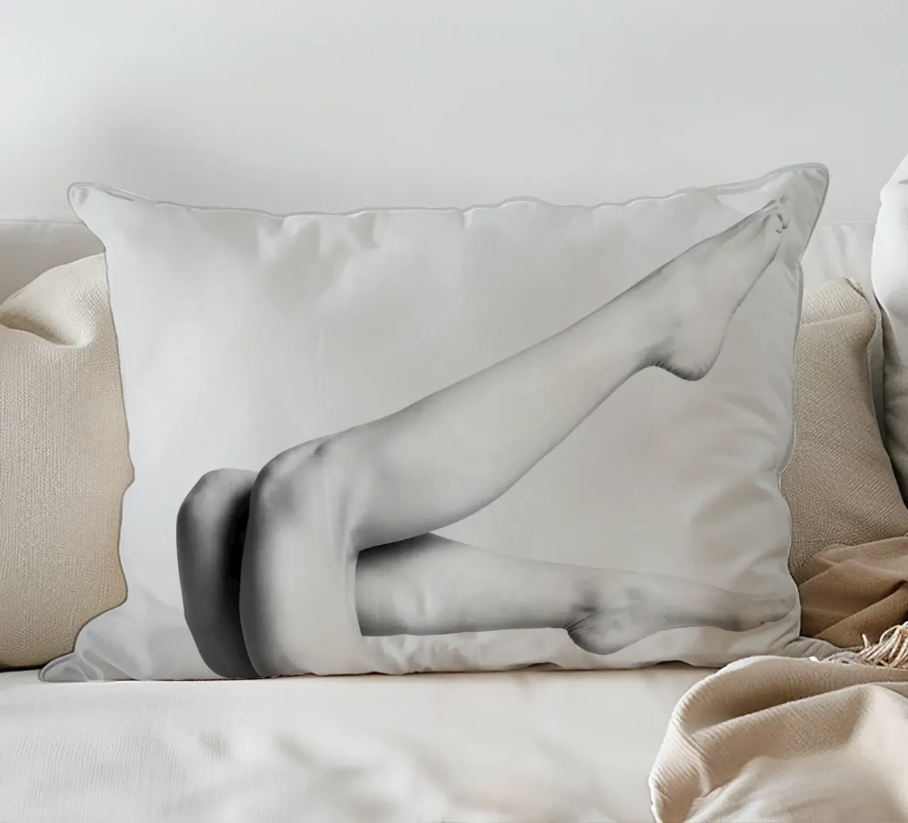Focus sulle gambe cuscino da Carinaprint