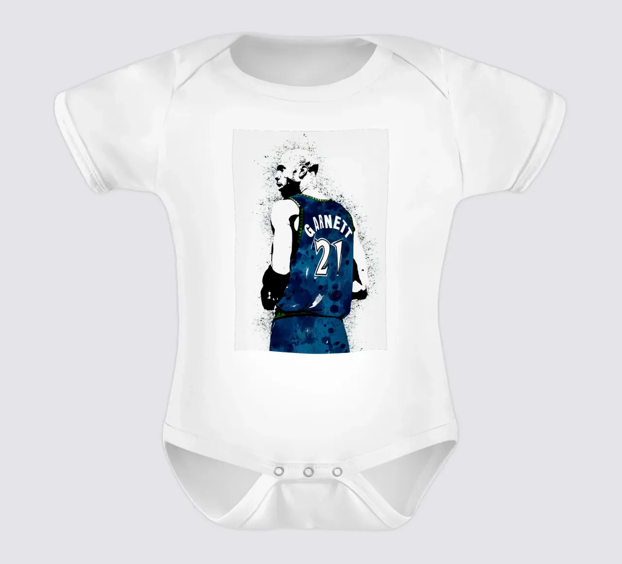 Kevin Garnett  Minnesota Timberwolves body neonato maniche corte da tenten