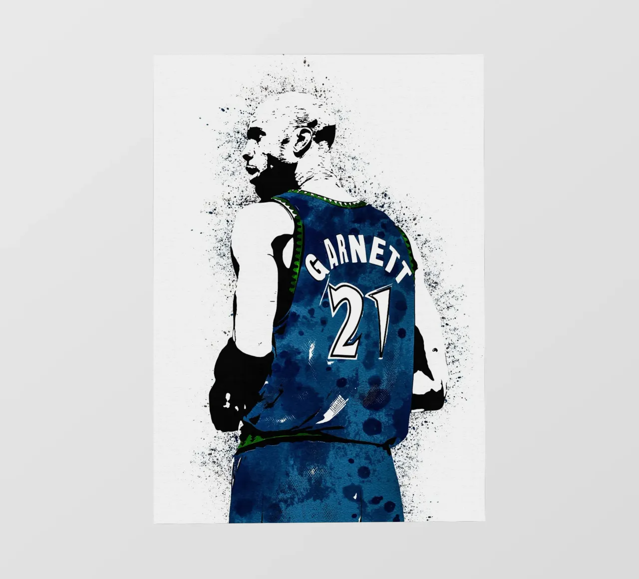 Kevin Garnett  Minnesota Timberwolves pellicola backlit da tenten