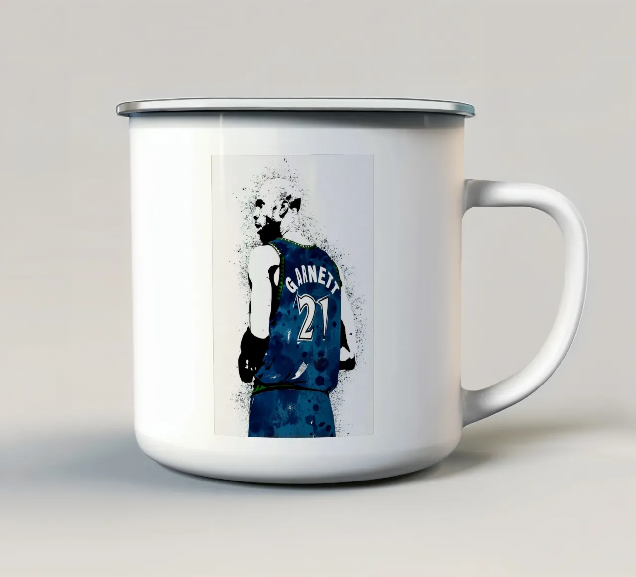 Kevin Garnett  Minnesota Timberwolves tazza in smalto da tenten
