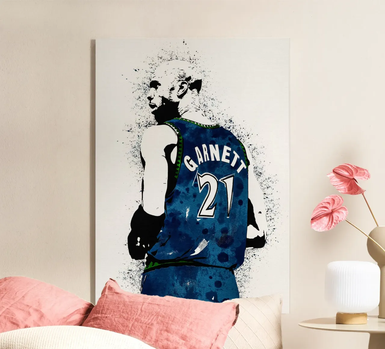 Kevin Garnett  Minnesota Timberwolves plexiglass da tenten