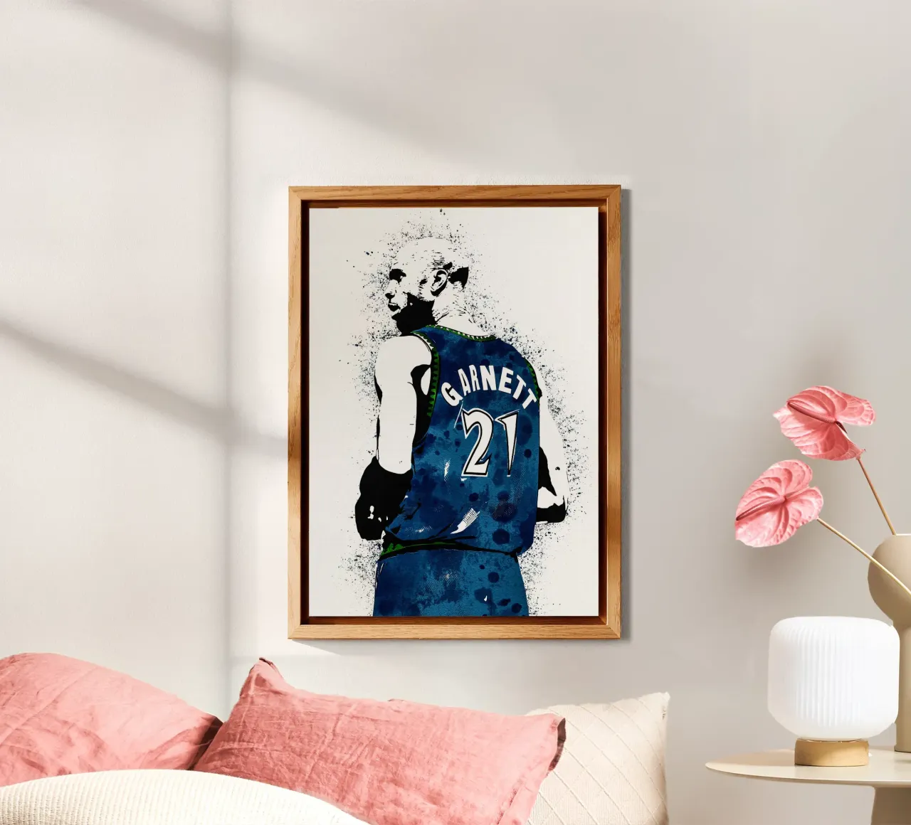 Kevin Garnett  Minnesota Timberwolves alluminio dibond da tenten
