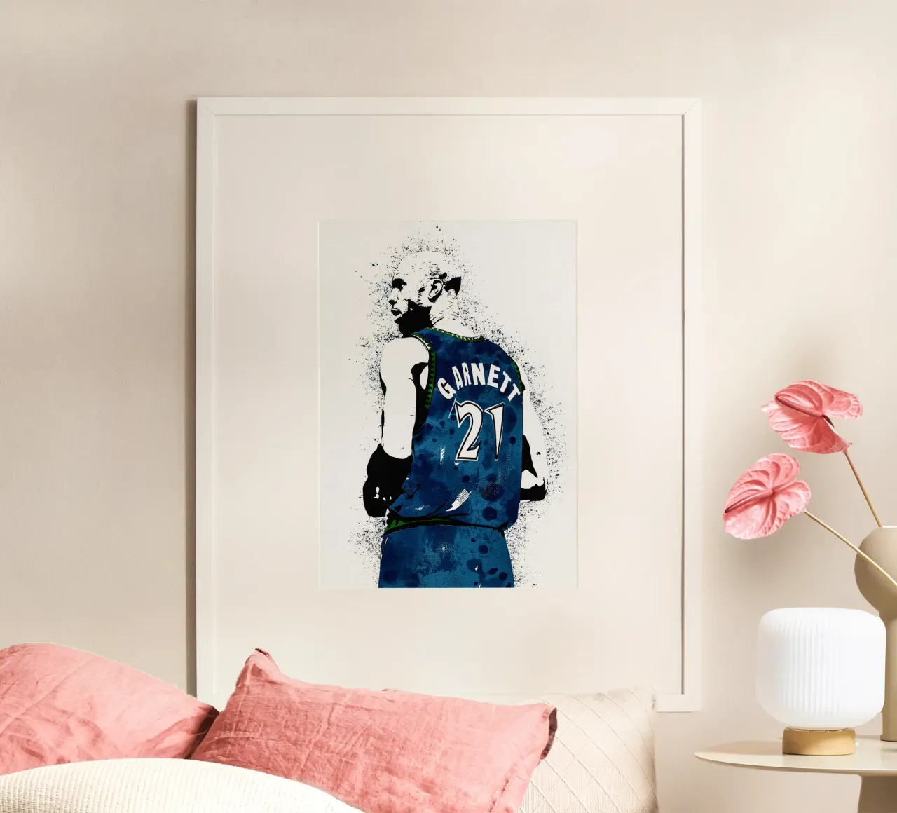 Kevin Garnett  Minnesota Timberwolves carta hahnemühle da tenten