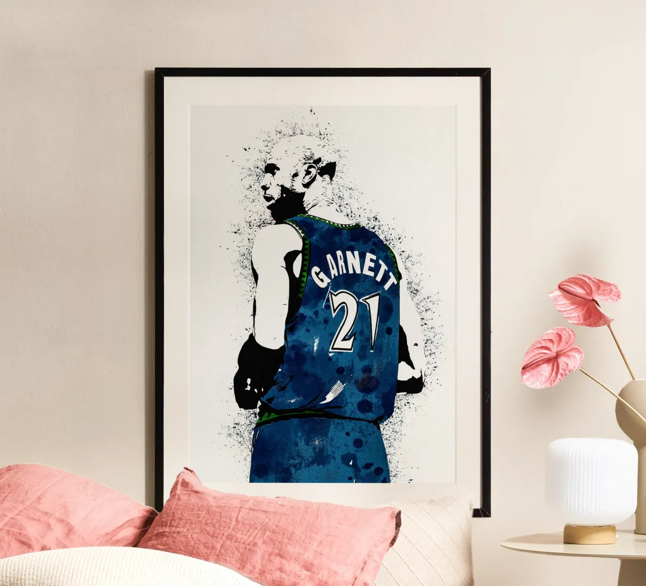 Kevin Garnett  Minnesota Timberwolves carta hahnemühle da tenten