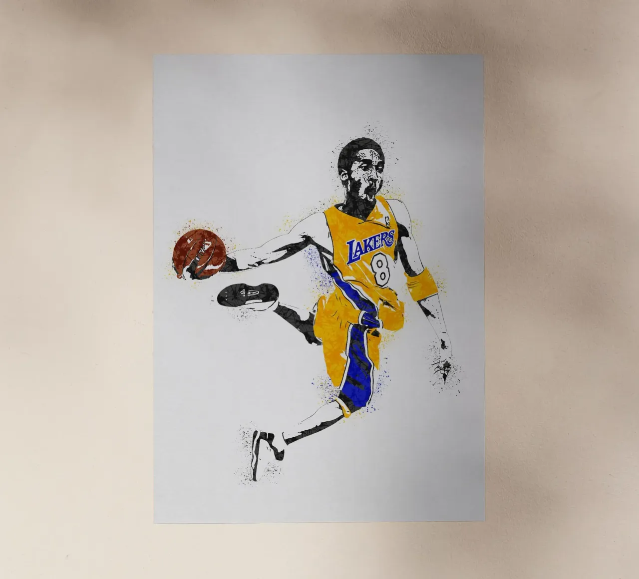 Kobe Bryant pellicola backlit da tenten