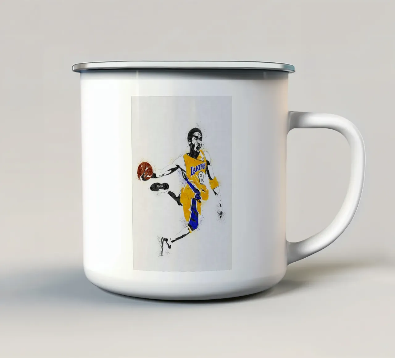 Kobe Bryant tazza in smalto da tenten