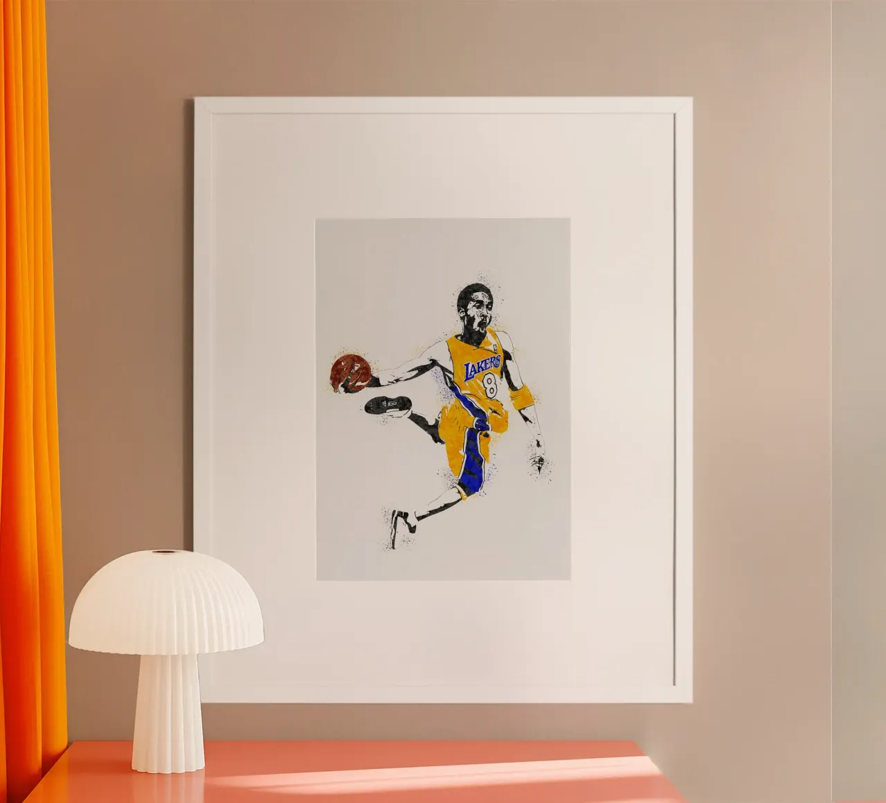 Kobe Bryant carta hahnemühle da tenten