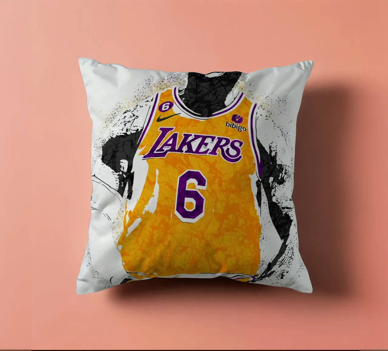 Lebron James LA Lakers cuscino da tenten