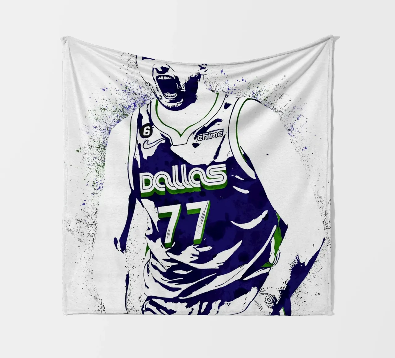 Luka Doncic coperta in pile da tenten