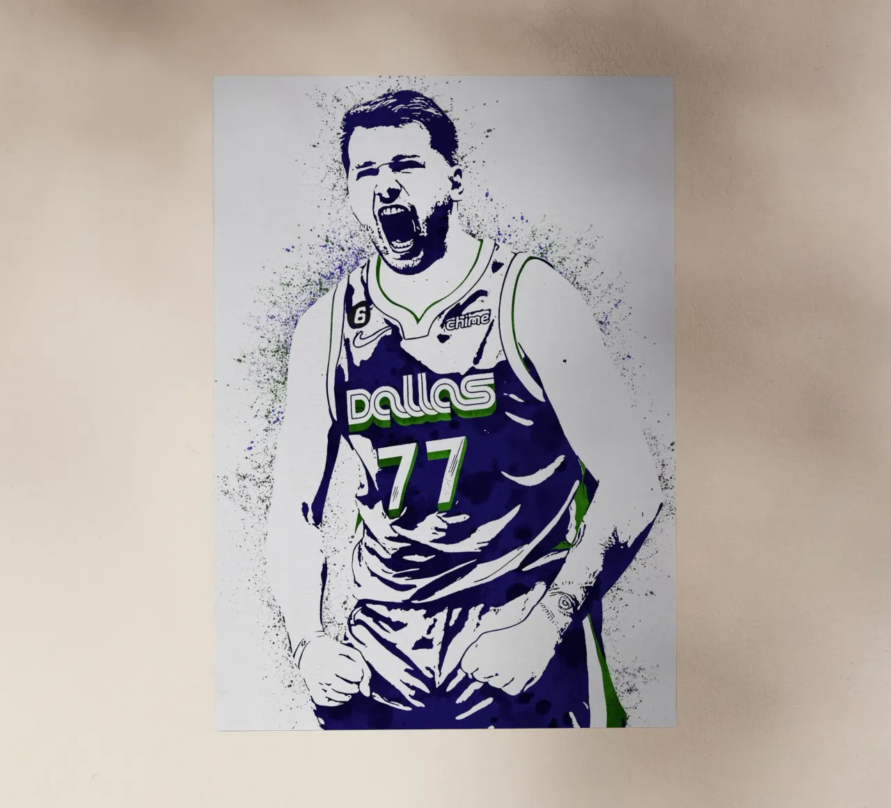 Luka Doncic backlit film by tenten
