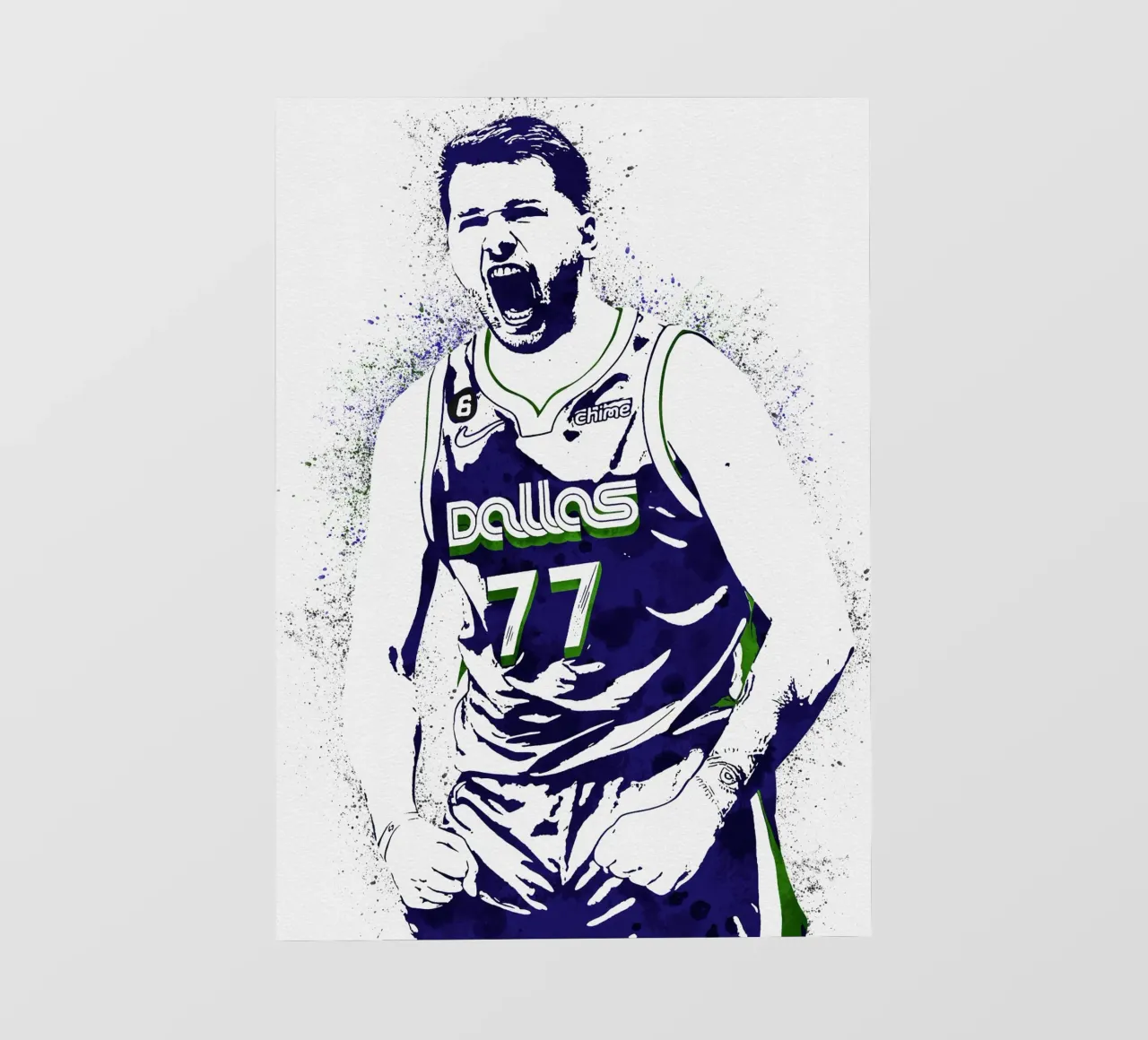 Luka Doncic backlit film by tenten