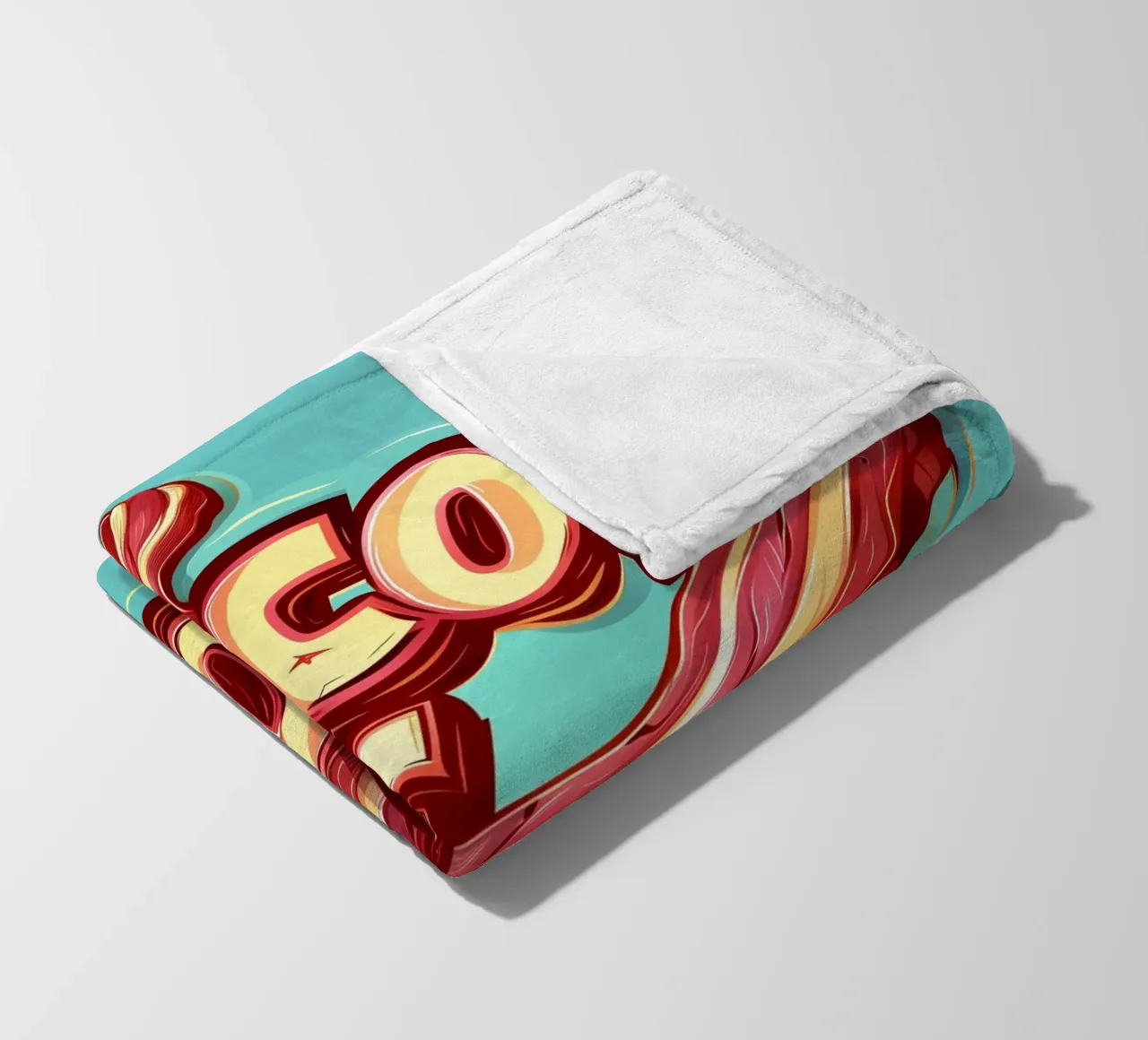 Pancetta di speranza Spruch coperta in pile da Carinaprint