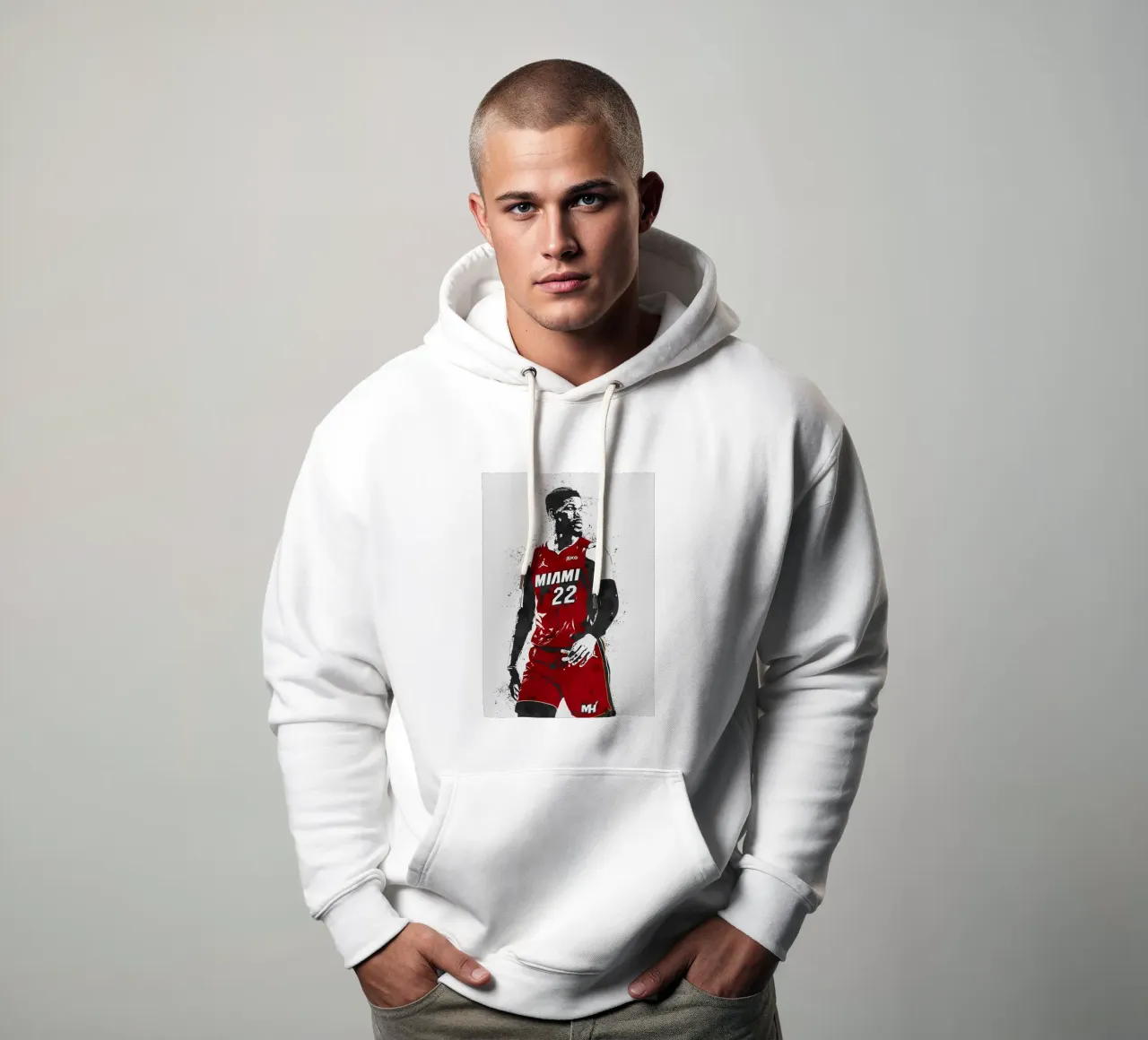 marbleJimmy Butler Miami Heat felpa con cappuccio da tenten