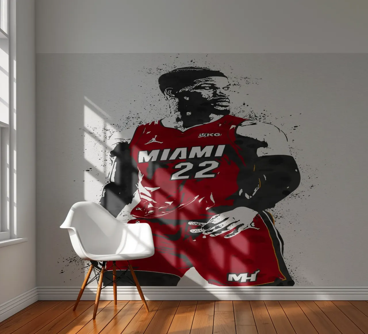 marbleJimmy Butler Miami Heat fotobehang van tenten