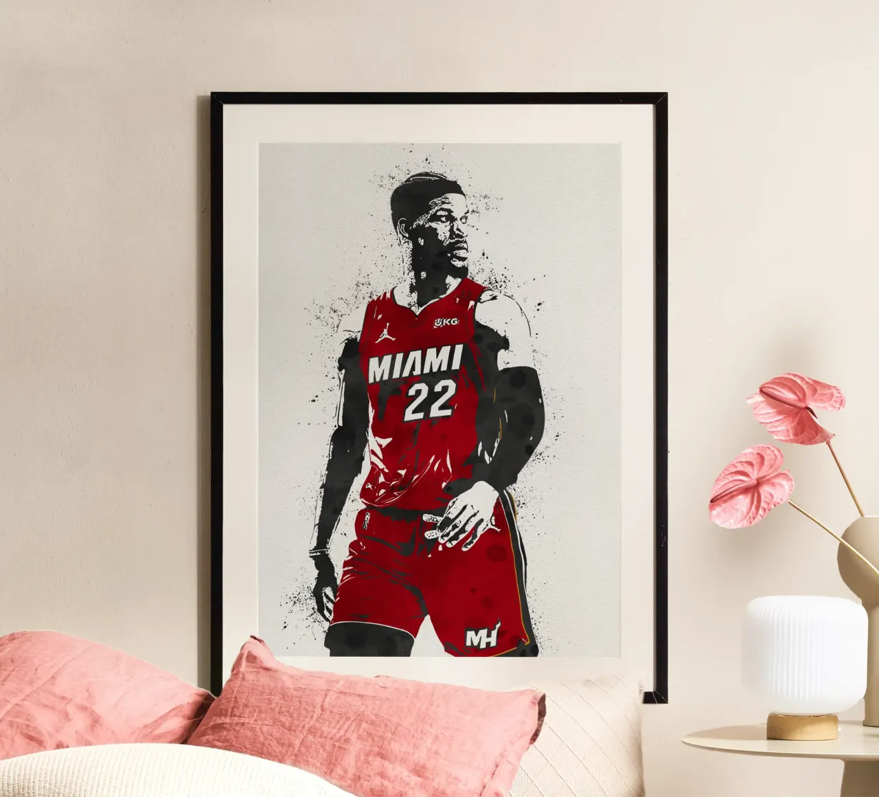 marbleJimmy Butler Miami Heat poster van tenten