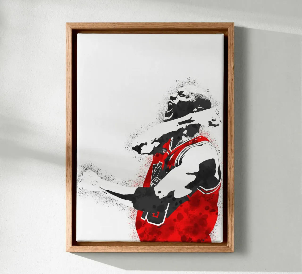 Michael Jordan Chicago Bulls tela con Cornice a cassetta da tenten