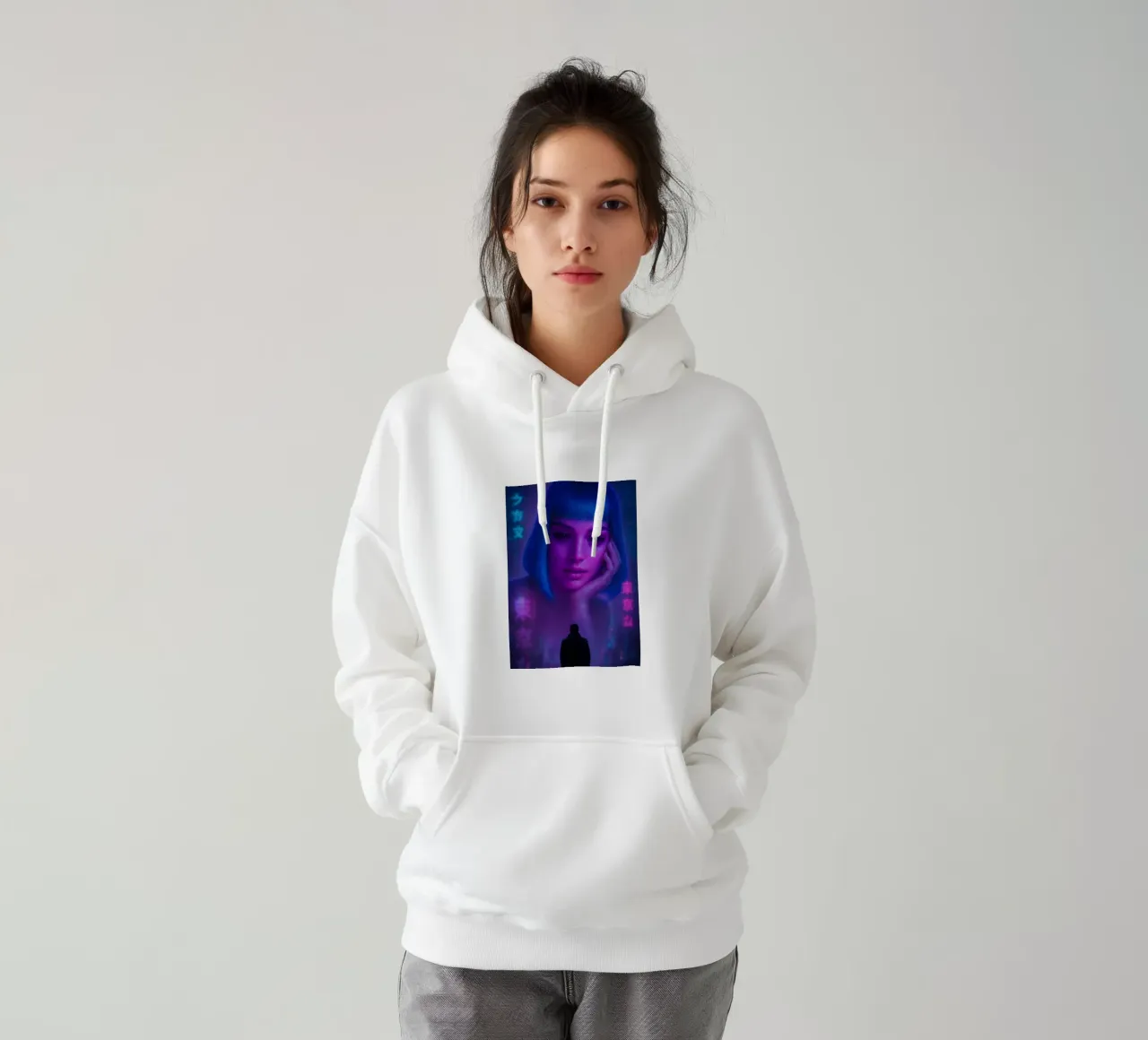 Blade Runner Neon Joi Art felpa con cappuccio da Lootprint