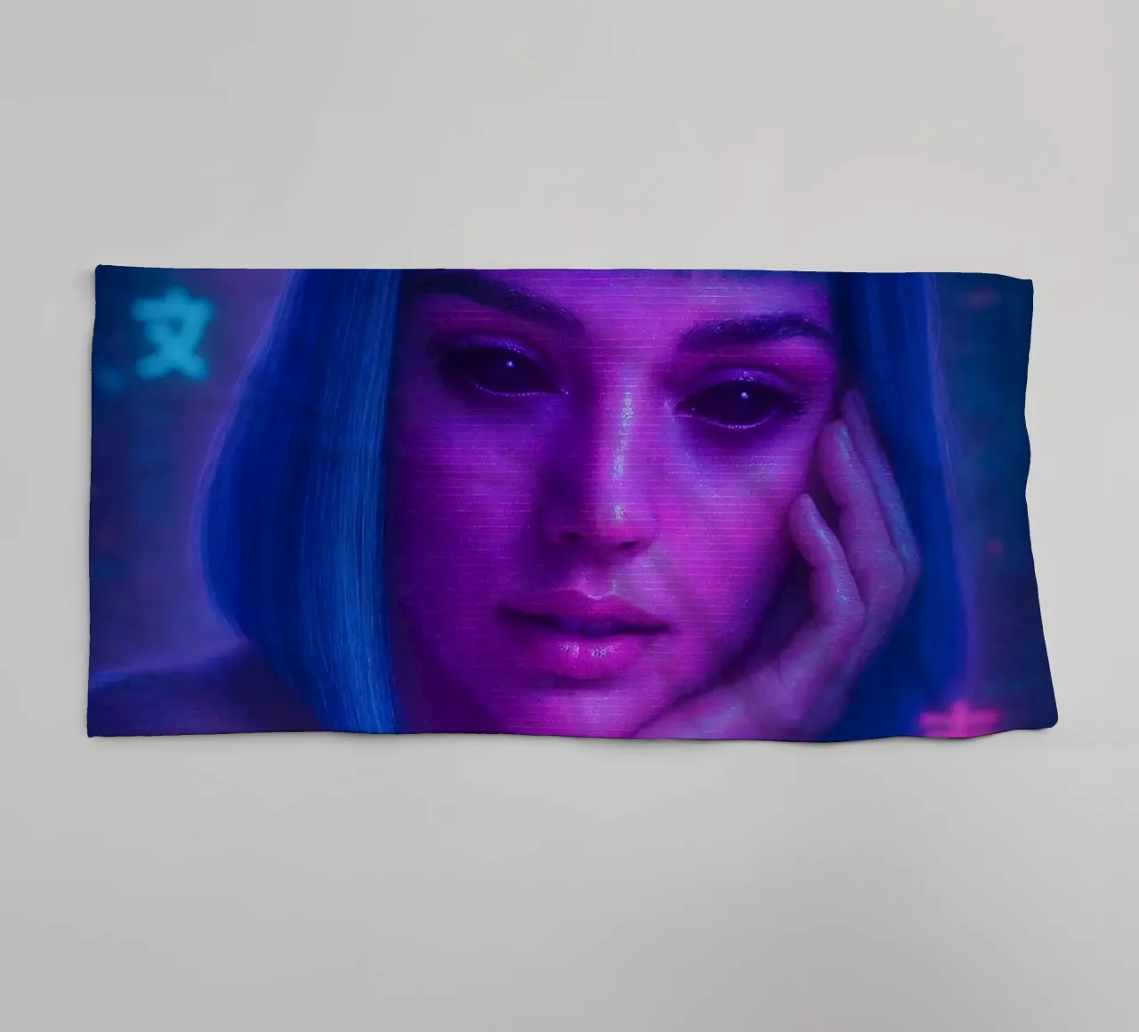 Blade Runner Neon Joi Art asciugamano da bagno da Lootprint