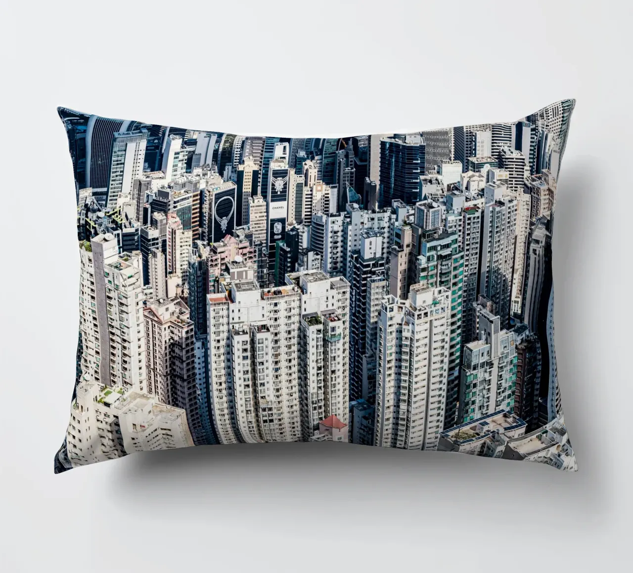 Skyscrapers of Hongkong cuscino da Mathias Remmling Photography