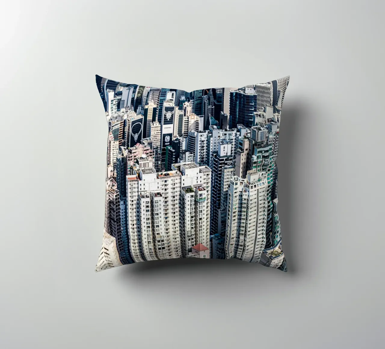 Skyscrapers of Hongkong cuscino da Mathias Remmling Photography