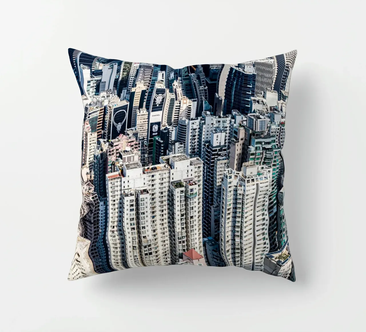 Skyscrapers of Hongkong cuscino da Mathias Remmling Photography