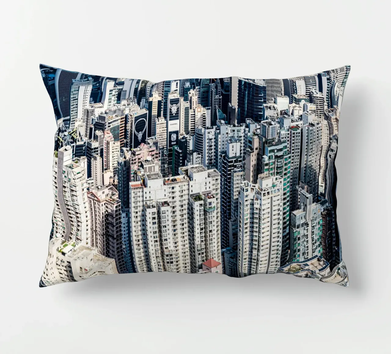Skyscrapers of Hongkong cuscino da Mathias Remmling Photography