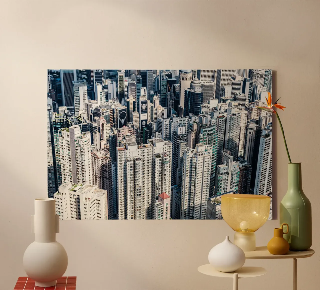 Skyscrapers of Hongkong tela con Cornice a cassetta da Mathias Remmling Photography