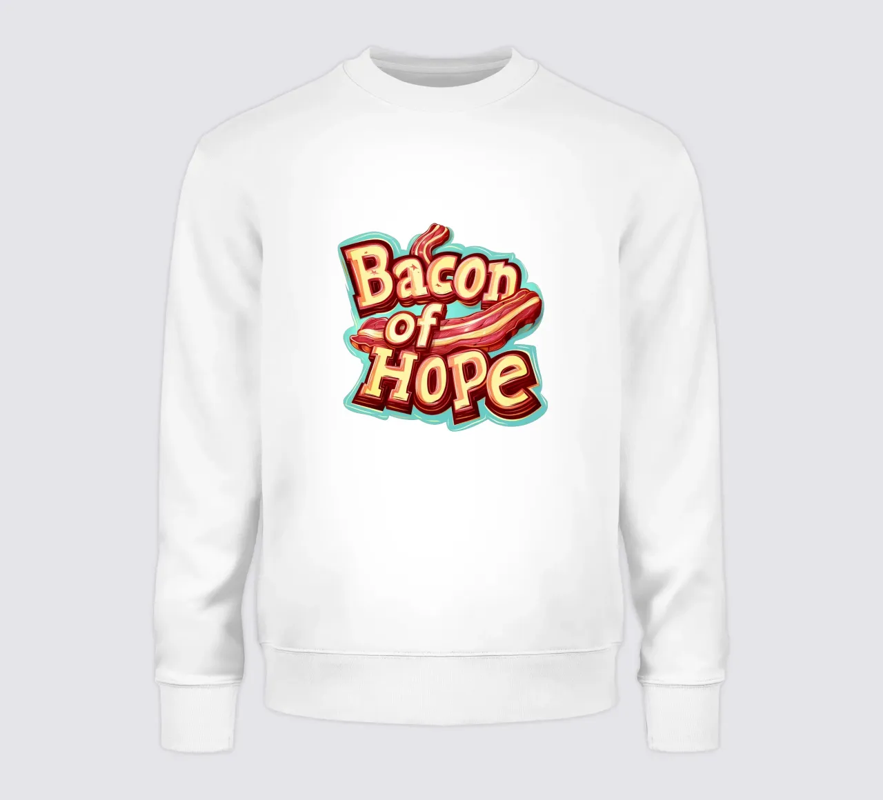 Slogan "Bacon of hope felpa da Carinaprint