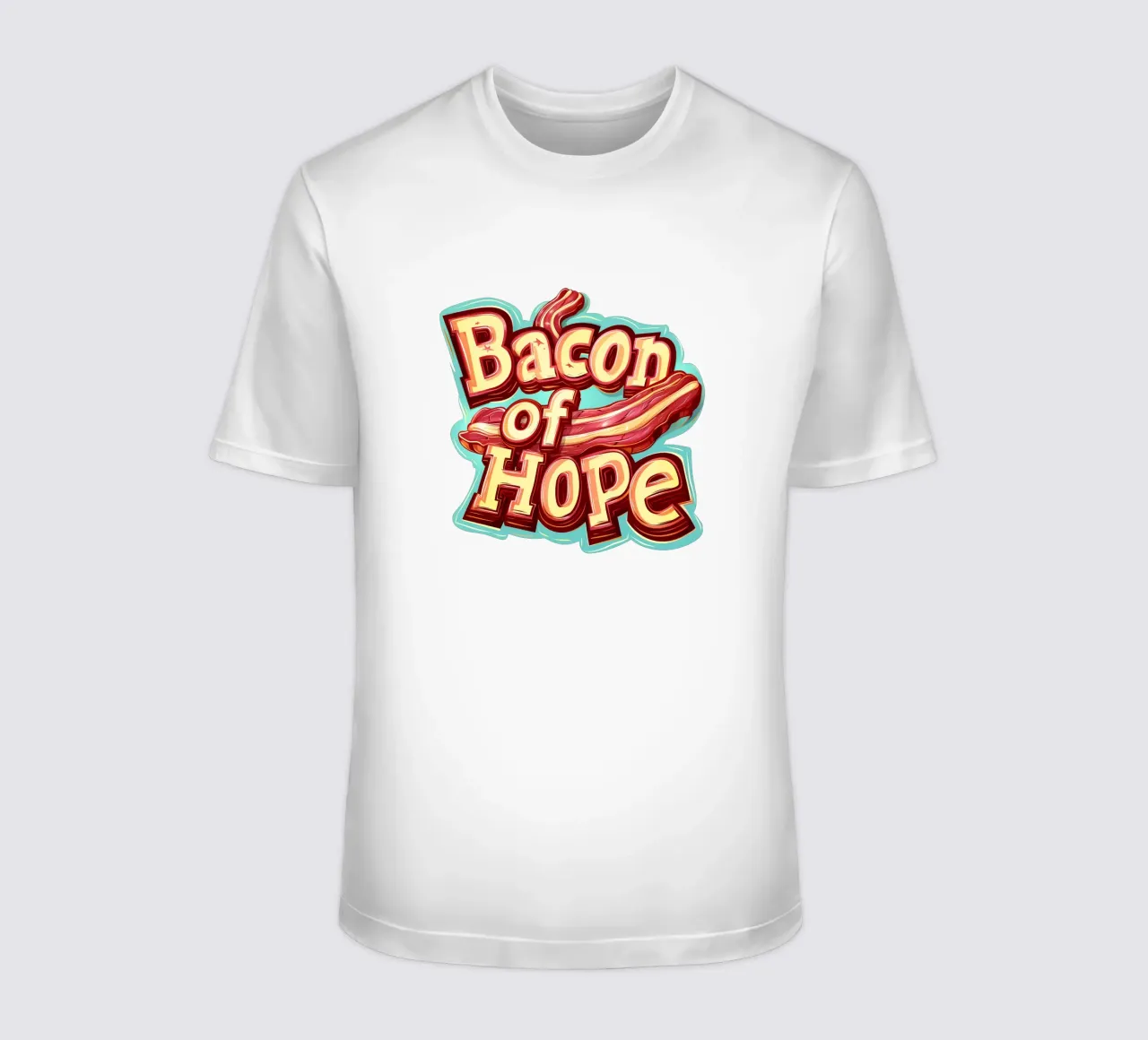 Slogan du bacon de l'espoir t-shirt de Carinaprint
