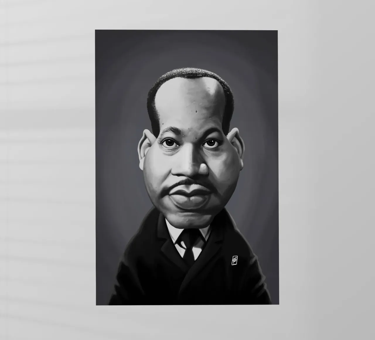 Martin Luther King pellicola backlit da Rob Art | Illustration