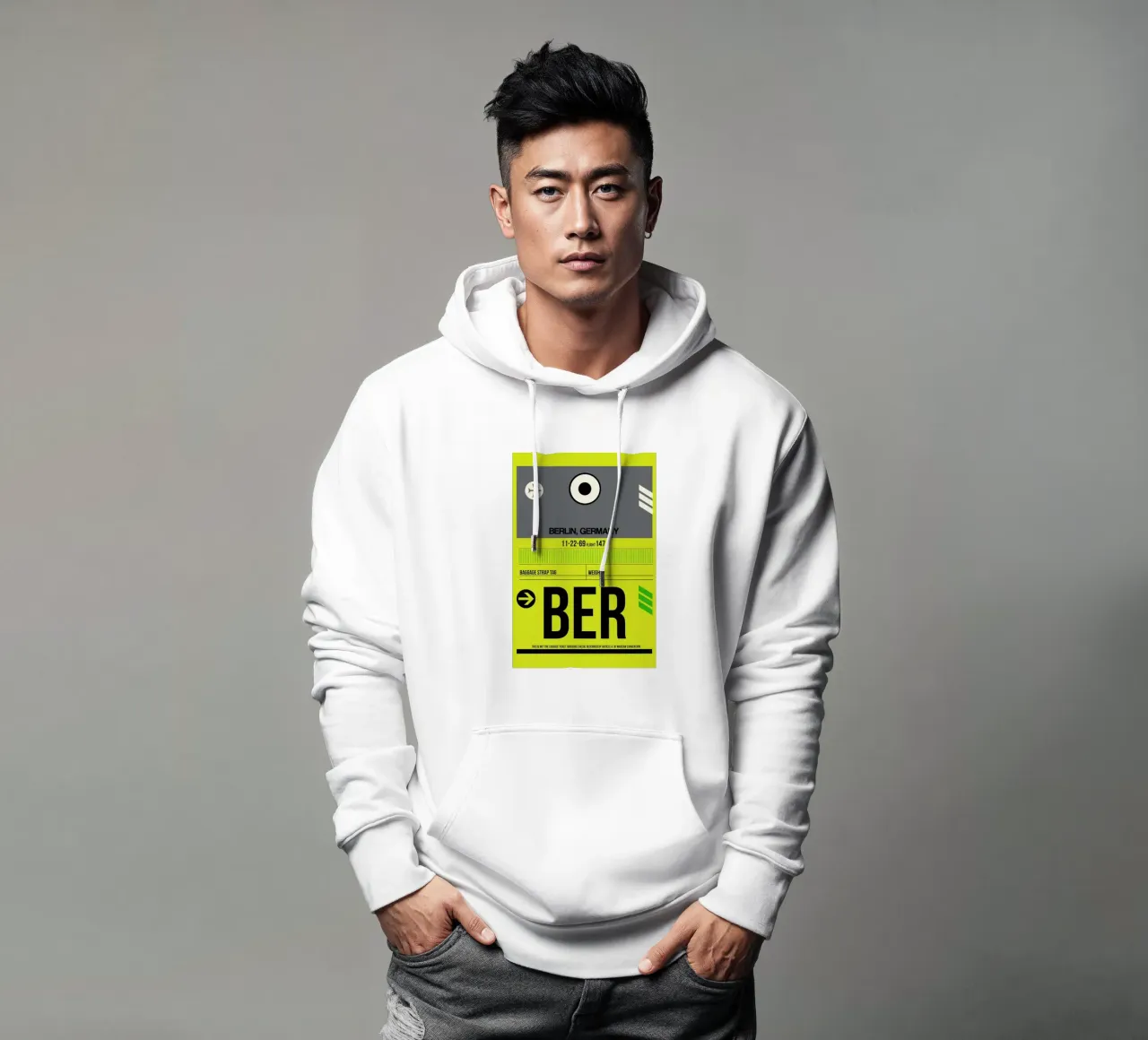 BER-Berlin felpa con cappuccio da Naxart