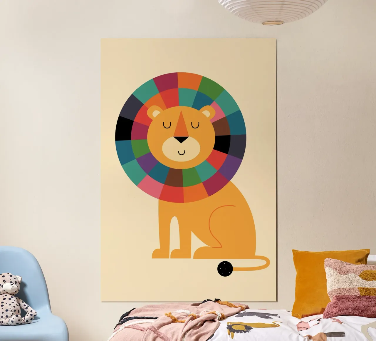 Herr Zuversicht Poster mit Holzrahmen von Andy Westface