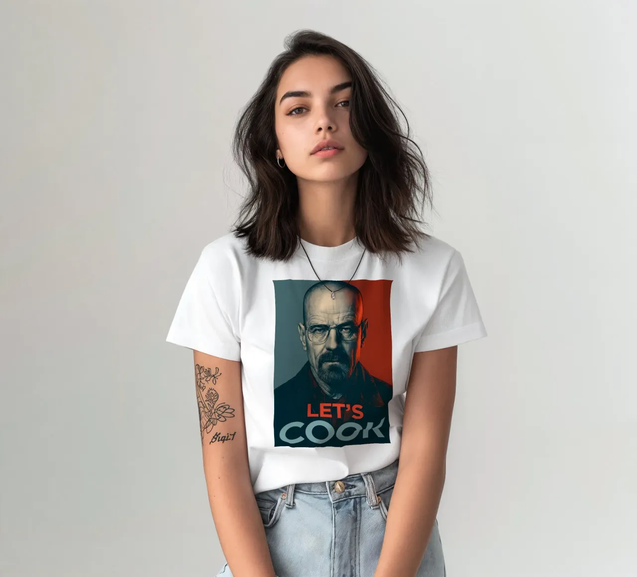 Walter White Let's Cook Art t-shirt by Lootprint