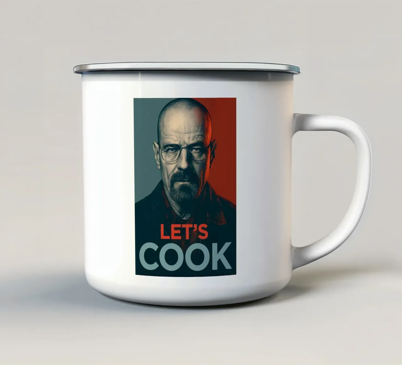 Walter White Let's Cook Art tazza in smalto da Lootprint